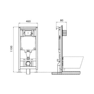 Будкрам купити Бачок вбудований для унітазу Azzurra B1930 LT 3-4,5 л. Бачок вбудований для унітазу Azzurra B1930 LT 3-4,5 л. 4