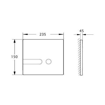 Будкрам купить Панель смыва для унитаза Azzurra PL3LC Панель смыва для унитаза Azzurra PL3LC 4