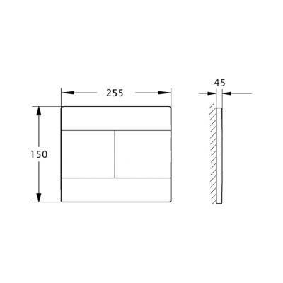 Будкрам купити Панель змиву для унітазу Azzurra PLST Панель змиву для унітазу Azzurra PLST 4