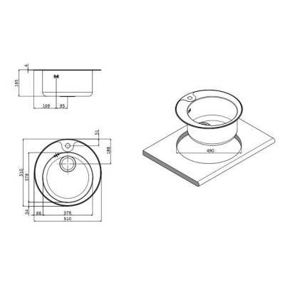 Будкрам купити Кухонна мийка Apell Circum CIVIFRIAC Satin Кухонна мийка Apell Circum CIVIFRIAC Satin 4
