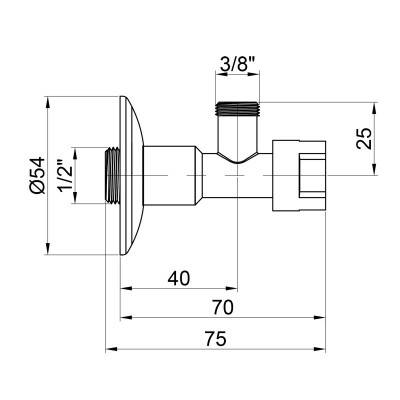 Будкрам купити Кран приладовий буксовий Icma 1/2"х3/8" кутовий №519 Кран приладовий буксовий Icma 1/2"х3/8" кутовий №519 4