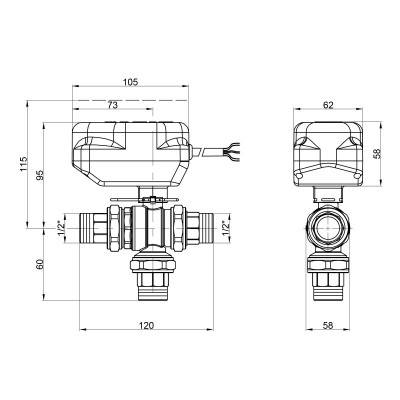 Будкрам купити Кран кульовий зонний Icma 1/2" №344 Кран кульовий зонний Icma 1/2" №344 3