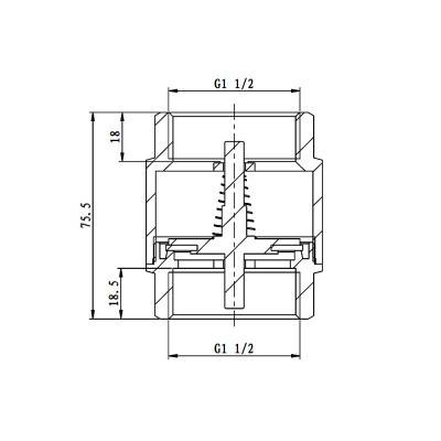 Будкрам купить Обратный клапан SD Forte 1" 1/2 SF240W40 Обратный клапан SD Forte 1" 1/2 SF240W40 3