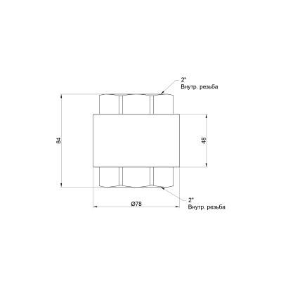 Будкрам купити Зворотний клапан SD Forte 2" SF240W50 Зворотний клапан SD Forte 2" SF240W50 3