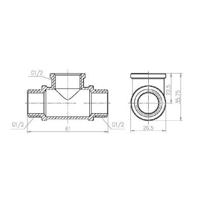 Будкрам купити Трійник SD Forte 1/2" ВНН SF36615 Трійник SD Forte 1/2" ВНН SF36615 4