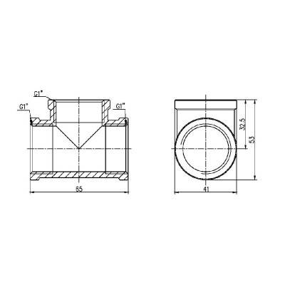 Будкрам купити Трійник SD Forte 1" ВВ SF36125 Трійник SD Forte 1" ВВ SF36125 4