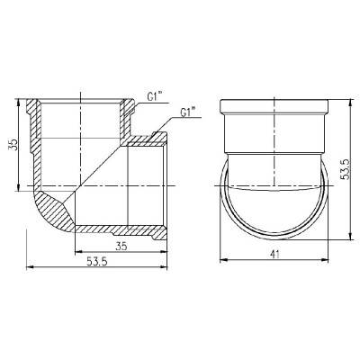 Будкрам купити Кутник SD Forte 1" ВВ SF36825 Кутник SD Forte 1" ВВ SF36825 4