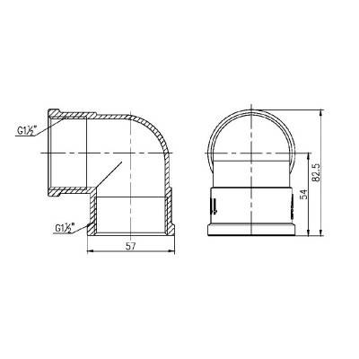 Будкрам купить Уголок SD Forte 1" 1/2 ВВ SF36840 Уголок SD Forte 1" 1/2 ВВ SF36840 4