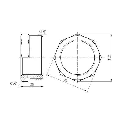 Будкрам купить Футорка SD Forte 1" 1/2х1" 1/4 НВ SF3744032 Футорка SD Forte 1" 1/2х1" 1/4 НВ SF3744032 4