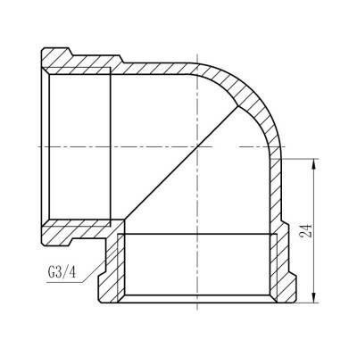 Будкрам купити Кутник SD Forte 3/4" ВВ хром SF368H20 Кутник SD Forte 3/4" ВВ хром SF368H20 4
