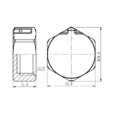 Будкрам купить Заглушка SD Forte 1/2" ВР хром  SF352H15 Заглушка SD Forte 1/2" ВР хром  SF352H15 4