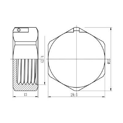 Будкрам купить Заглушка SD Forte 3/4" ВР хром  SF352H20 Заглушка SD Forte 3/4" ВР хром  SF352H20 4