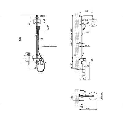 Будкрам купить Душевая система Qtap WHI 1109 Душевая система Qtap WHI 1109 4