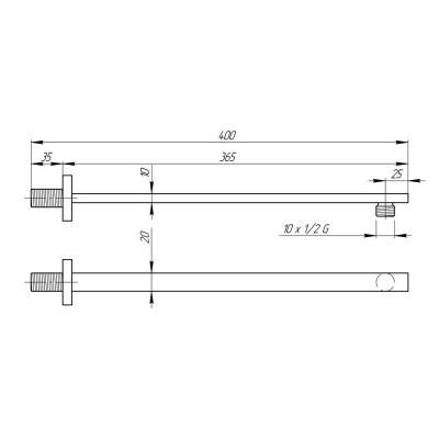 Будкрам купить Кронштейн для верхнего душа Qtap 0011 CRM Кронштейн для верхнего душа Qtap 0011 CRM 4