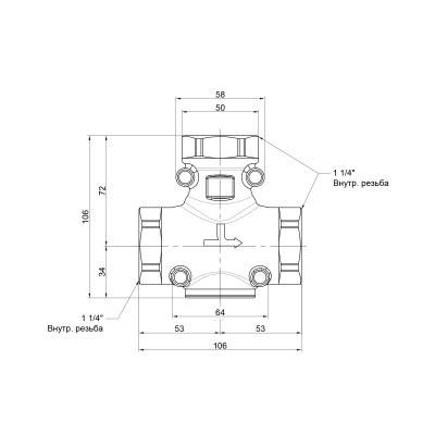 Будкрам купити Антиконденсаційний клапан Icma 1" 1/4 60°C №133 Антиконденсаційний клапан Icma 1" 1/4 60°C №133 4