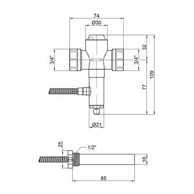 Будкрам купить Клапан теплового сброса Icma 3/4" №608 Клапан теплового сброса Icma 3/4" №608 4
