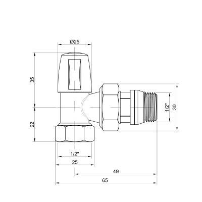 Будкрам купити Кран радіаторний Icma 1/2" з антипротечкою кутовий без ручки №805+940 Кран радіаторний Icma 1/2" з антипротечкою кутовий без ручки №805+940 4