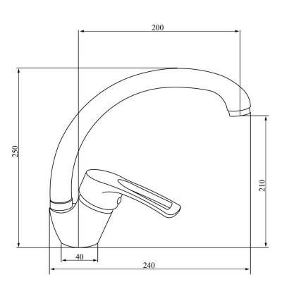Будкрам купить Смеситель для кухни SW G-Ferro Hansberg 008F Смеситель для кухни SW G-Ferro Hansberg 008F 4