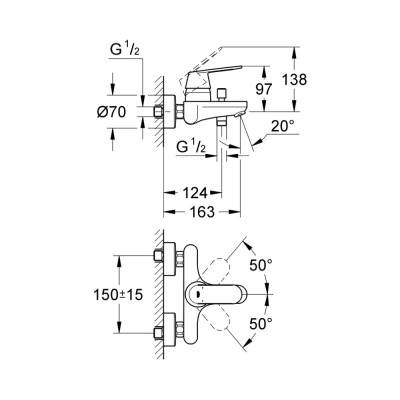 Будкрам купить Смеситель для ванны Grohe Eurosmart Cosmopolitan 32831000 Смеситель для ванны Grohe Eurosmart Cosmopolitan 32831000 4