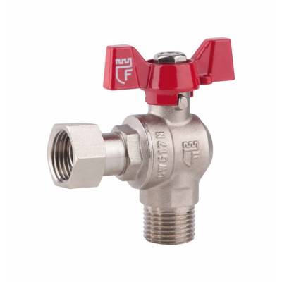 Будкрам купити Кран кульовий з накидною гайкою SD Forte 3/4" ВН для води кутовий SF224W20