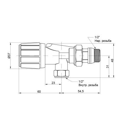 Будкрам купити Вентиль двокутовий Icma 1/2" №870 Вентиль двокутовий Icma 1/2" №870 3