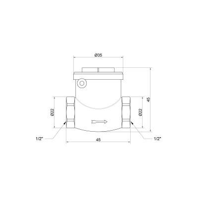 Будкрам купити Запірний клапан Icma 1/2" №51 Запірний клапан Icma 1/2" №51 3