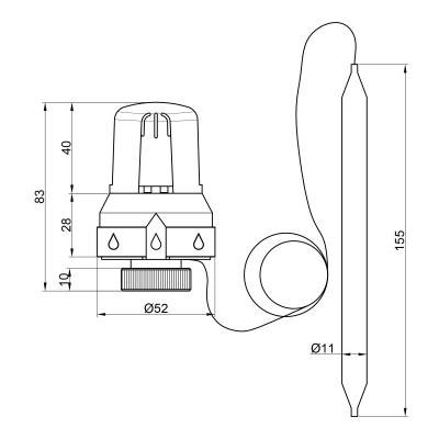 Будкрам купить Термоголовка Icma 30х1,5 с выносным датчиком №992 Термоголовка Icma 30х1,5 с выносным датчиком №992 4
