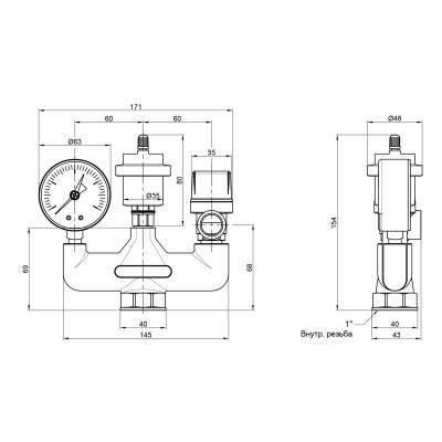 Будкрам купити Група безпеки котла Icma №GS02 Група безпеки котла Icma №GS02 4