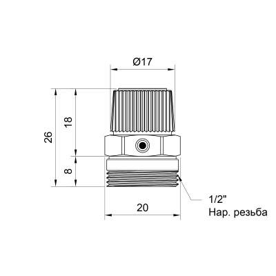 Будкрам купити Кран Маєвського Icma 1/2" з антипротечкою №702 Кран Маєвського Icma 1/2" з антипротечкою №702 4