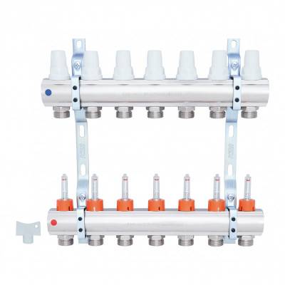 Будкрам купити Колектор Icma 1" 7 виходів, з витратомірами №K013 Колектор Icma 1" 7 виходів, з витратомірами №K013 5