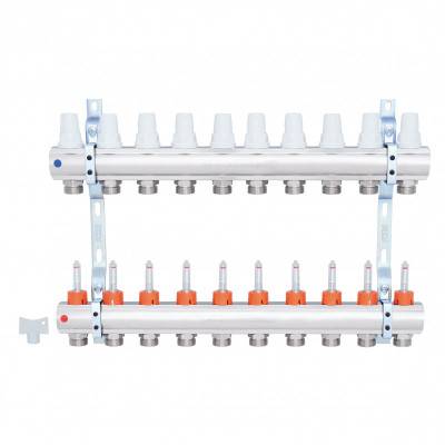 Будкрам купити Колектор Icma 1" 10 виходів, з витратомірами №K013 Колектор Icma 1" 10 виходів, з витратомірами №K013 5