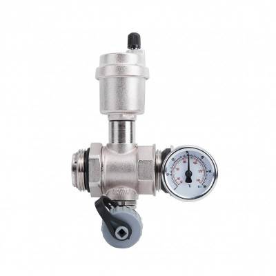 Будкрам купити Зливна група Icma 1" з повітровідвідником та термометром №205 Зливна група Icma 1" з повітровідвідником та термометром №205 4