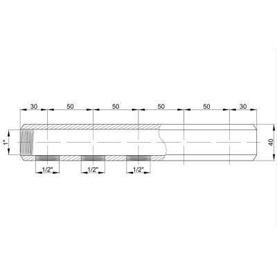 Будкрам купить Коллектор Icma 1" 5 выходов №1102 Коллектор Icma 1" 5 выходов №1102 3