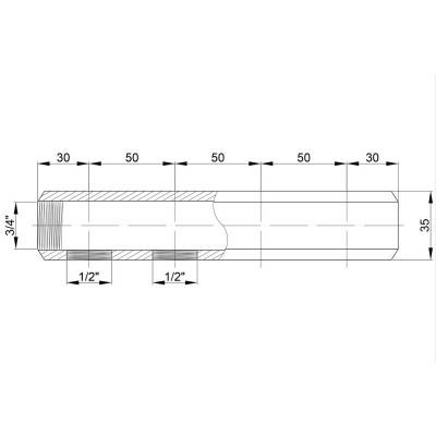 Будкрам купити Колектор Icma 3/4" 4 виходи №1102 Колектор Icma 3/4" 4 виходи №1102 3
