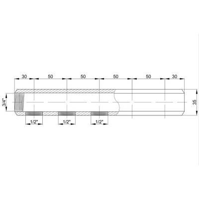 Будкрам купити Колектор Icma 3/4" 5 виходів №1102 Колектор Icma 3/4" 5 виходів №1102 3