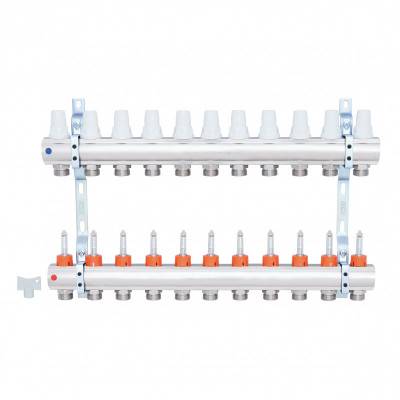 Будкрам купити Колектор Icma 1" 11 виходів, з витратомірами №K013 Колектор Icma 1" 11 виходів, з витратомірами №K013 5