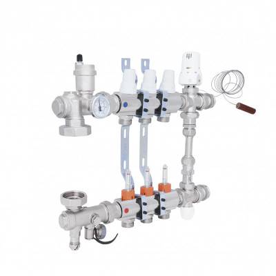 Будкрам купить Коллекторная группа Icma 1" 3 выхода, с расходомером №K0111