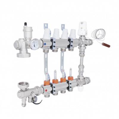 Будкрам купить Коллекторная группа Icma 1" 4 выхода, с расходомером №K0111