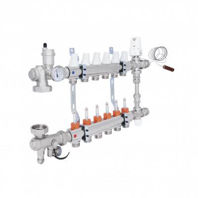 Будкрам купити Колекторна група Icma 1" 6 виходів, з витратоміром №K0111