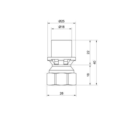 Будкрам купити Перехідник прес Icma 16х1/2" ВР №401 Перехідник прес Icma 16х1/2" ВР №401 3