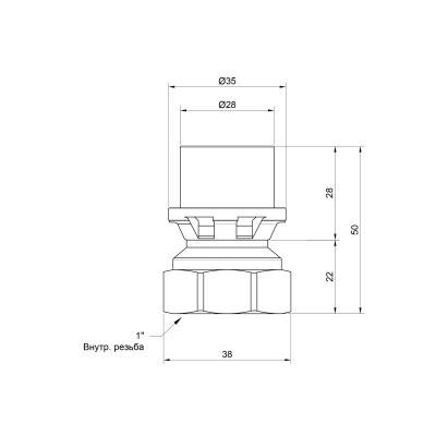 Будкрам купити Перехідник прес Icma 26х1/2" ВР №401 Перехідник прес Icma 26х1/2" ВР №401 3