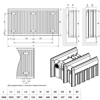 Будкрам купити Радіатор сталевий Daylux 33 тип 500х1800 Радіатор сталевий Daylux 33 тип 500х1800 4