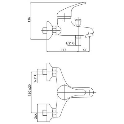 Будкрам купить Смеситель для ванны Bianchi Star VSCSTR2004STRSKCRM Смеситель для ванны Bianchi Star VSCSTR2004STRSKCRM 4