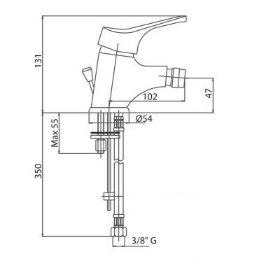 Будкрам купити Змішувач для біде Bianchi Delta BIDSTR2003DLTSACRM Змішувач для біде Bianchi Delta BIDSTR2003DLTSACRM 4