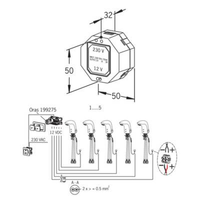 Будкрам купить Трансформатор Oras Electra 12 В 199275 Трансформатор Oras Electra 12 В 199275 4