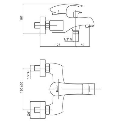 Будкрам купить Смеситель для ванны Bianchi Century VSCCEN2004SKCRM Смеситель для ванны Bianchi Century VSCCEN2004SKCRM 4
