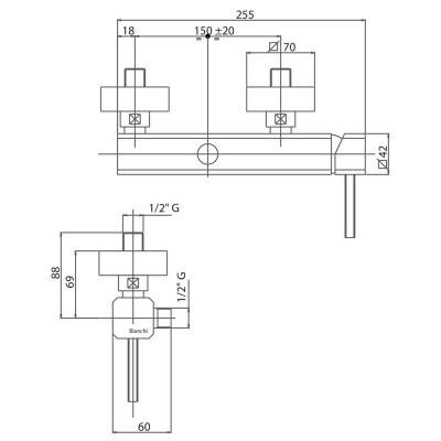 Будкрам купить Смеситель для душа Bianchi Kubik ESDKBK2005SKCRM Смеситель для душа Bianchi Kubik ESDKBK2005SKCRM 4