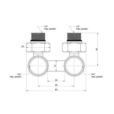 Будкрам купити Вентиль двотрубний Icma 1/2" №884 Вентиль двотрубний Icma 1/2" №884 4