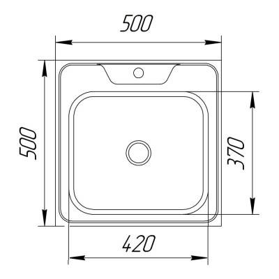 Будкрам купить Кухонная мойка UA 5050 Polish (UA5050POL04) Кухонная мойка UA 5050 Polish (UA5050POL04) 4