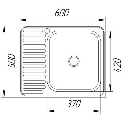 Будкрам купить Кухонная мойка UA 5060-R Polish (UA5060RPOL04) Кухонная мойка UA 5060-R Polish (UA5060RPOL04) 4